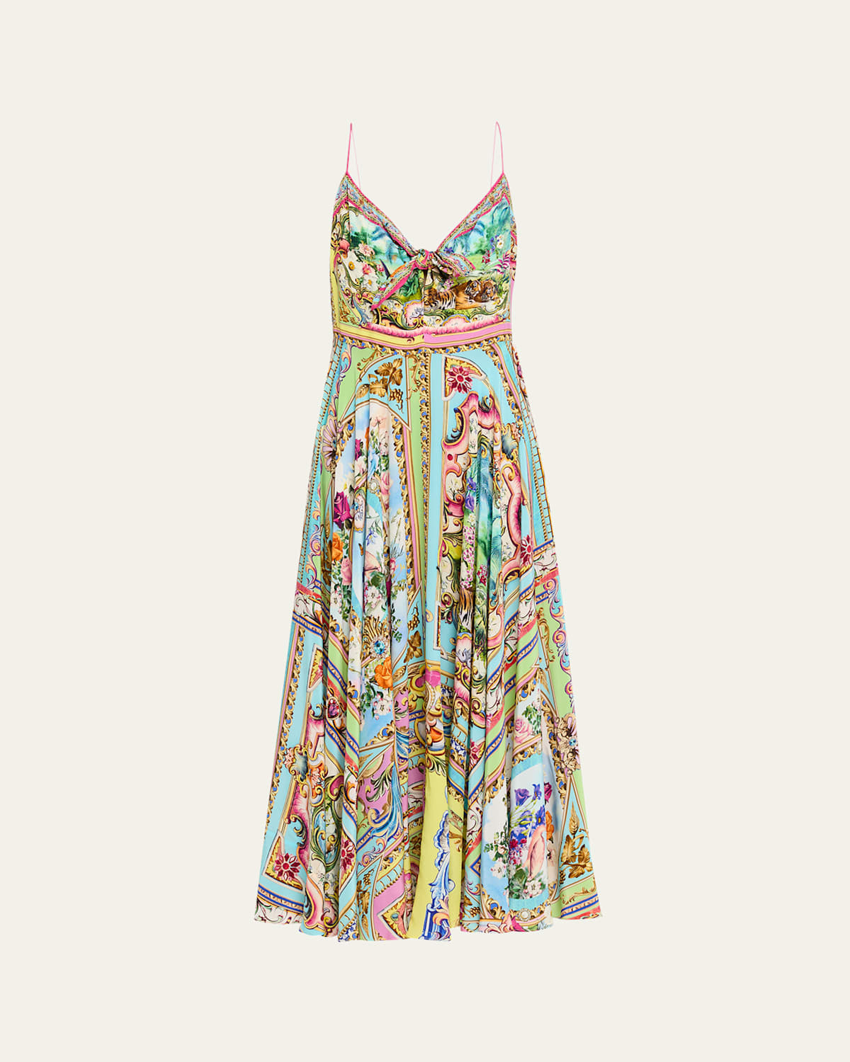 Spirit of Santa Maria Tie-Front Maxi Dress