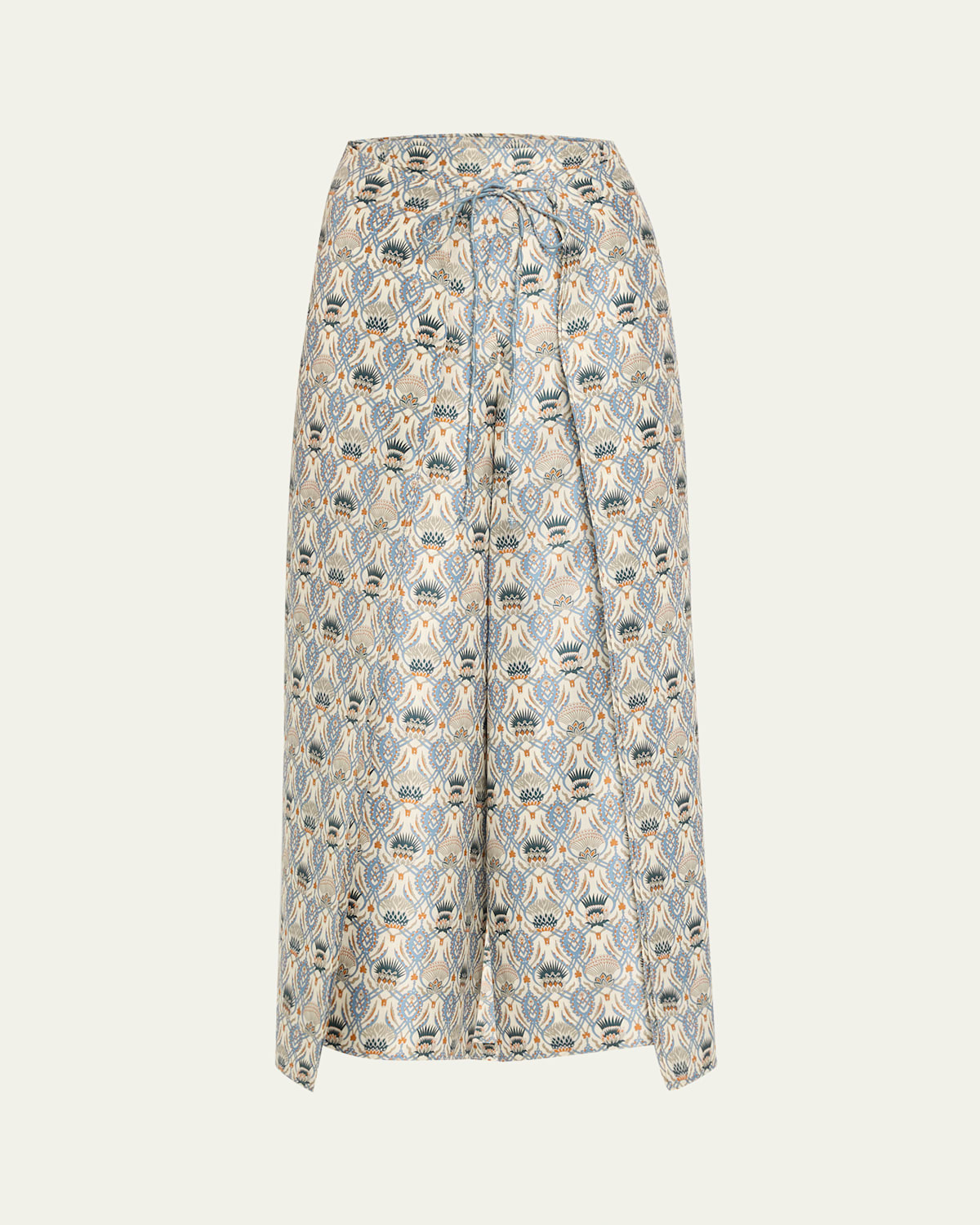 Loro Piana Maynard Cardo Veneziano Printed Silk Trousers