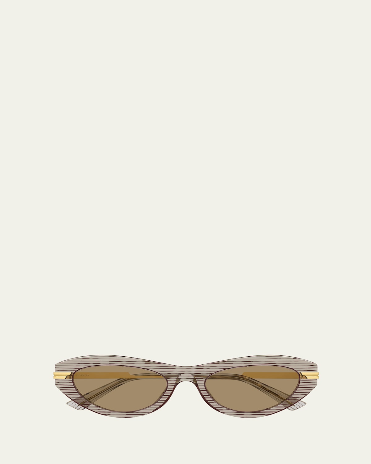 Bottega Veneta Bv1368s Cat-eye Recycled Acetate Sunglasses In Brown