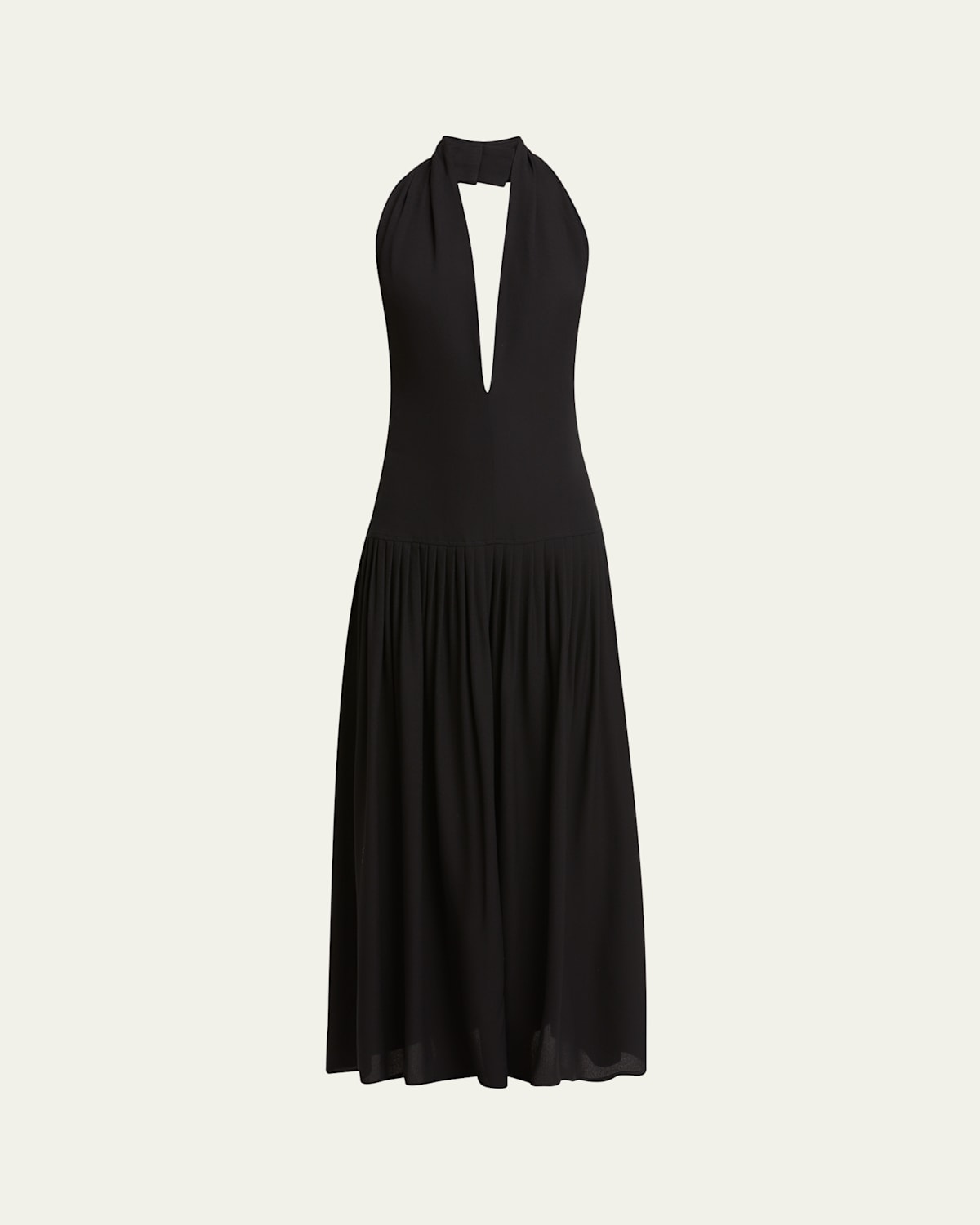 Shop Proenza Schouler Tala Halter Viscose Georgette Dress