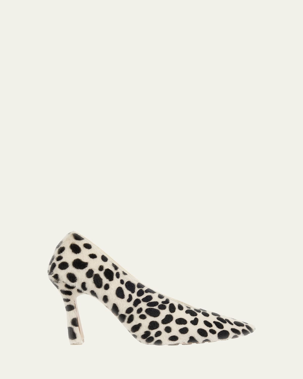 Sofia Jaguar-Print Lamb Hair Stiletto Pumps