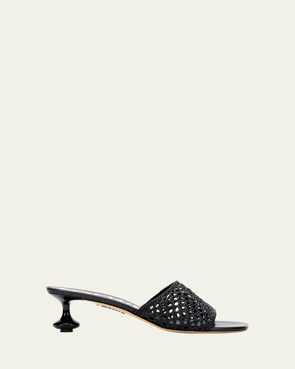 Toy Leather Woven Slide Sandals