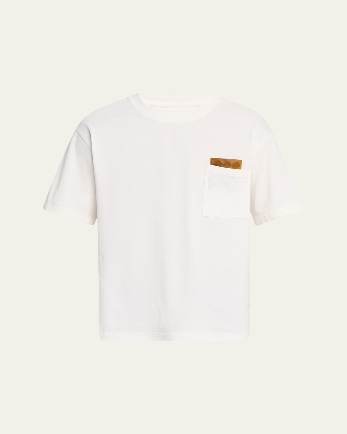 Men's Pima Cotton Jersey Intrecciato-Pocket T-Shirt