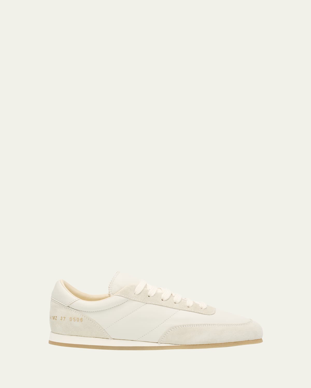 Common Projects Minimal Leather And Suede Low-top Runner Sneakers In Multi