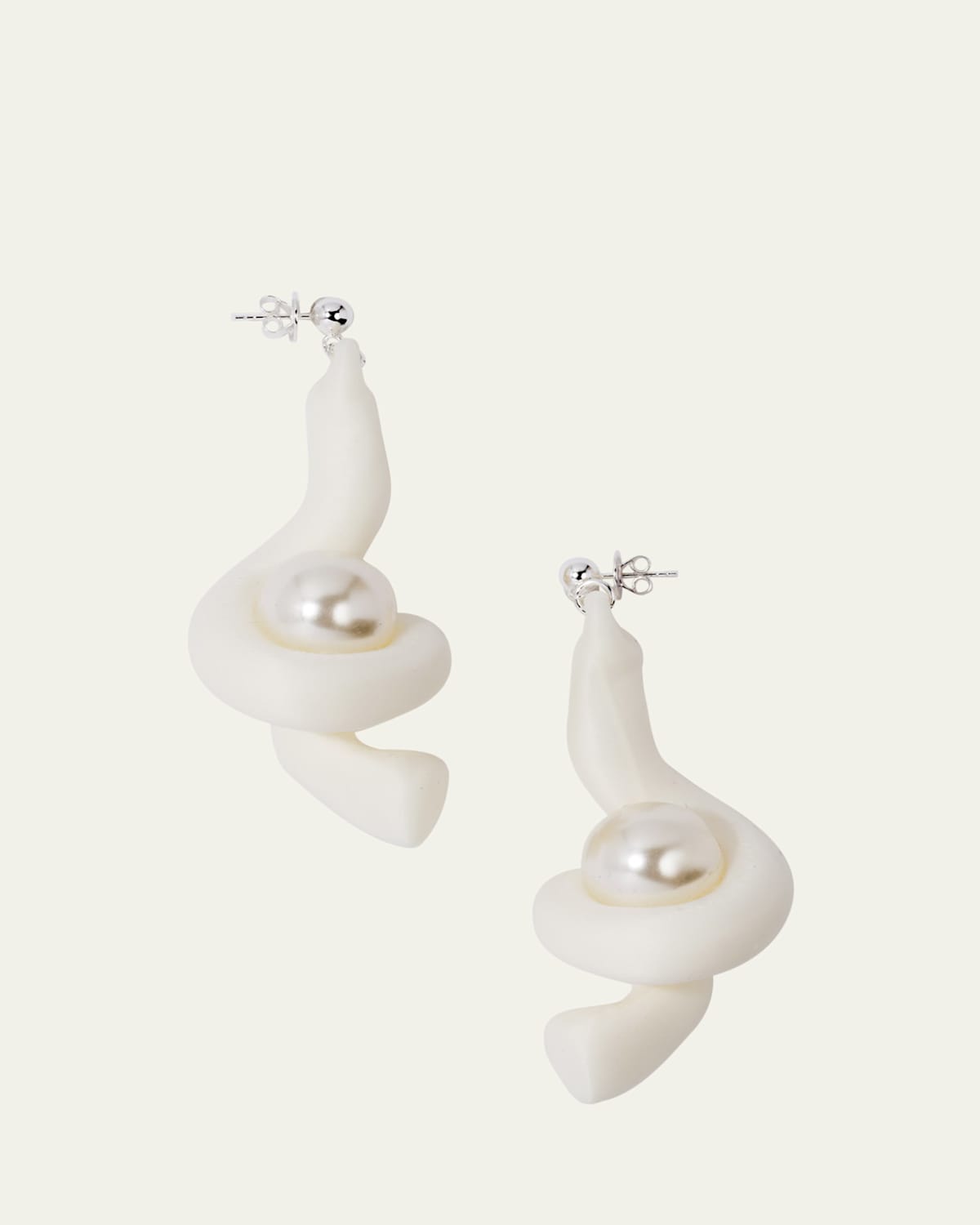 Faux Mother-of-Pearl Earrings