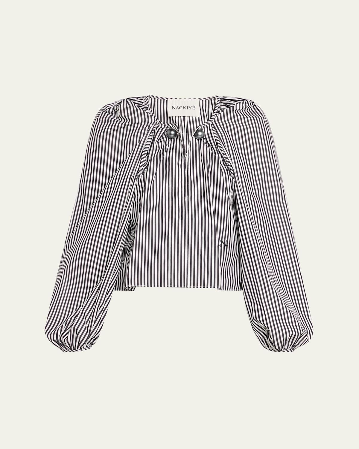 Nackiyé Grand Bazaar Striped Top In Multi