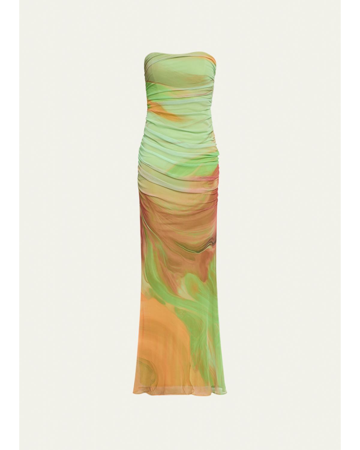 Isadore Strapless Ruched Dress