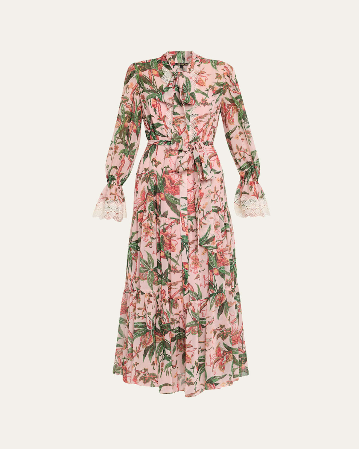Kobi Halperin Payne Tiered Floral-print Maxi Dress In Multi