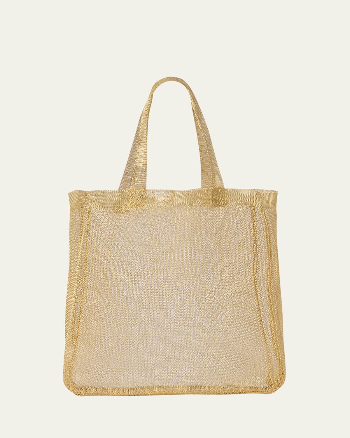 Imogen Mini Tote Bag in Brass Mesh