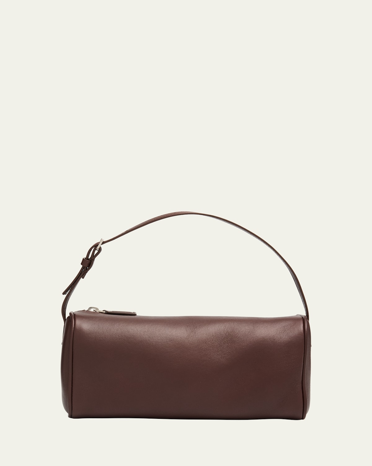 The Row 90s Top-handle Bag In Silk Leather In Brown