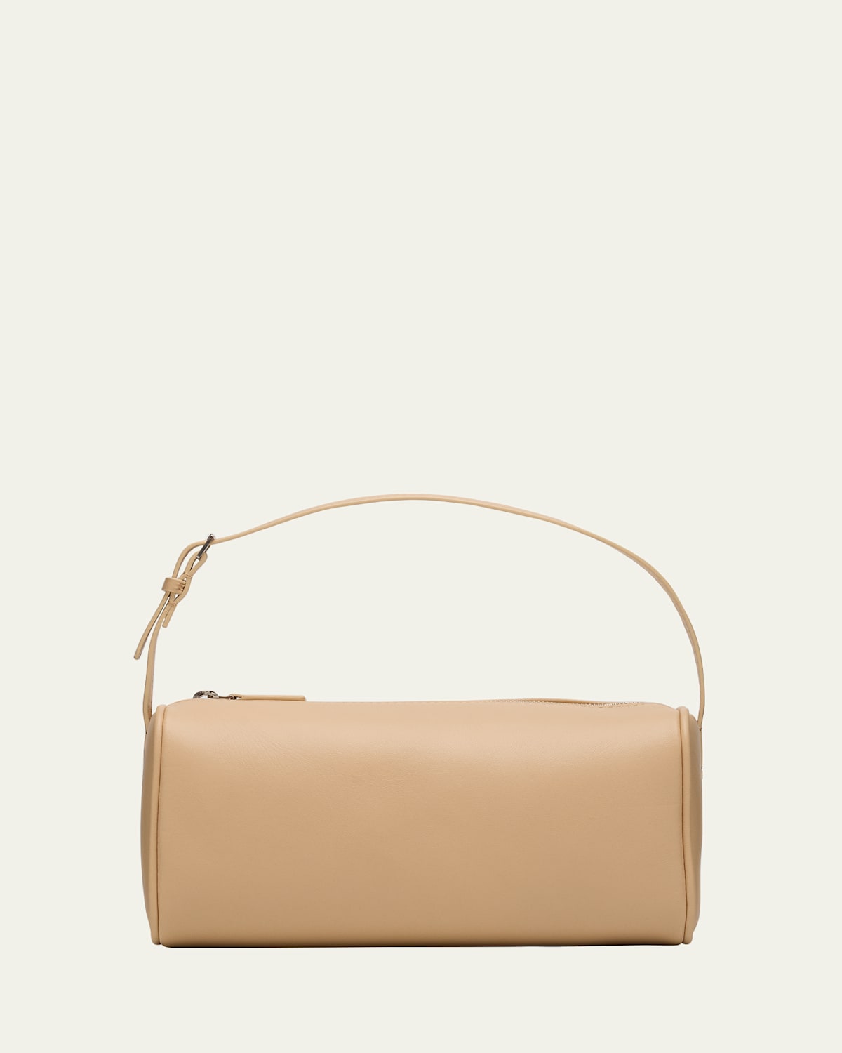 The Row 90s Top-handle Bag In Silk Leather In Sand