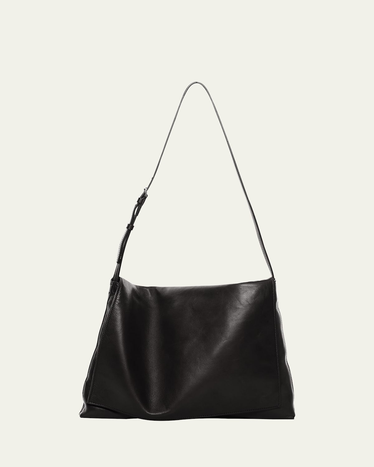 Nan Shoulder Bag in Silk Leather