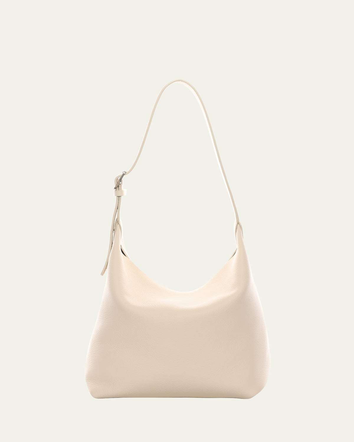The Row Isa Shoulder Bag In Deerskin Leather In White