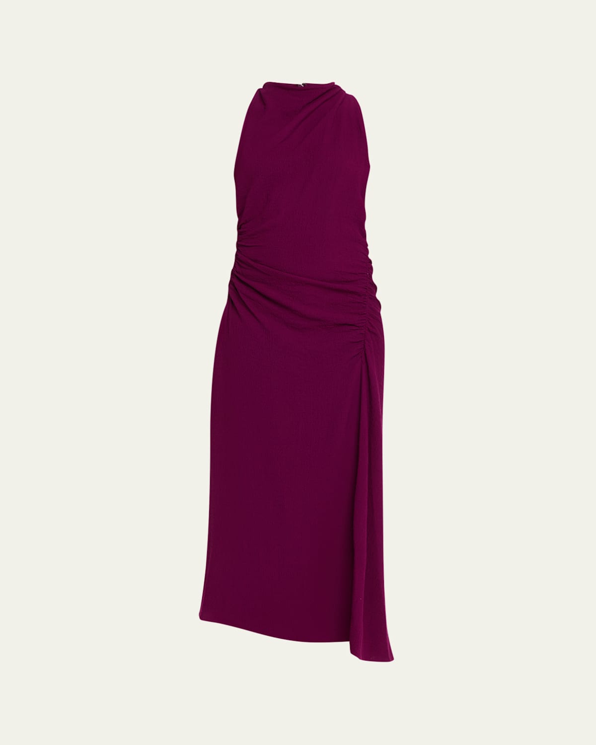 A.l.c Inez Draped High-neck Dress In Purple