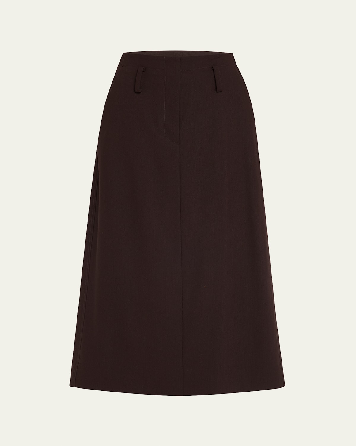 A.l.c Milan Wool-blend Midi Skirt In Brown
