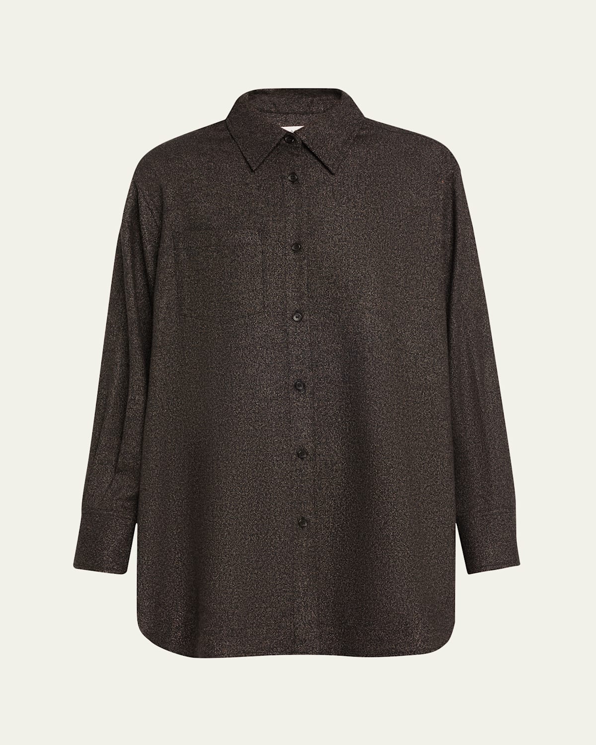A.l.c Spence Button-front Tunic In Brown