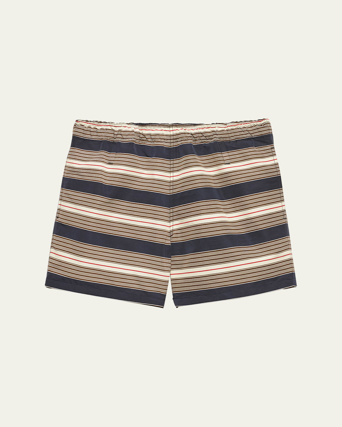 Prada Men's Nylon Stripe Swim Trunks
