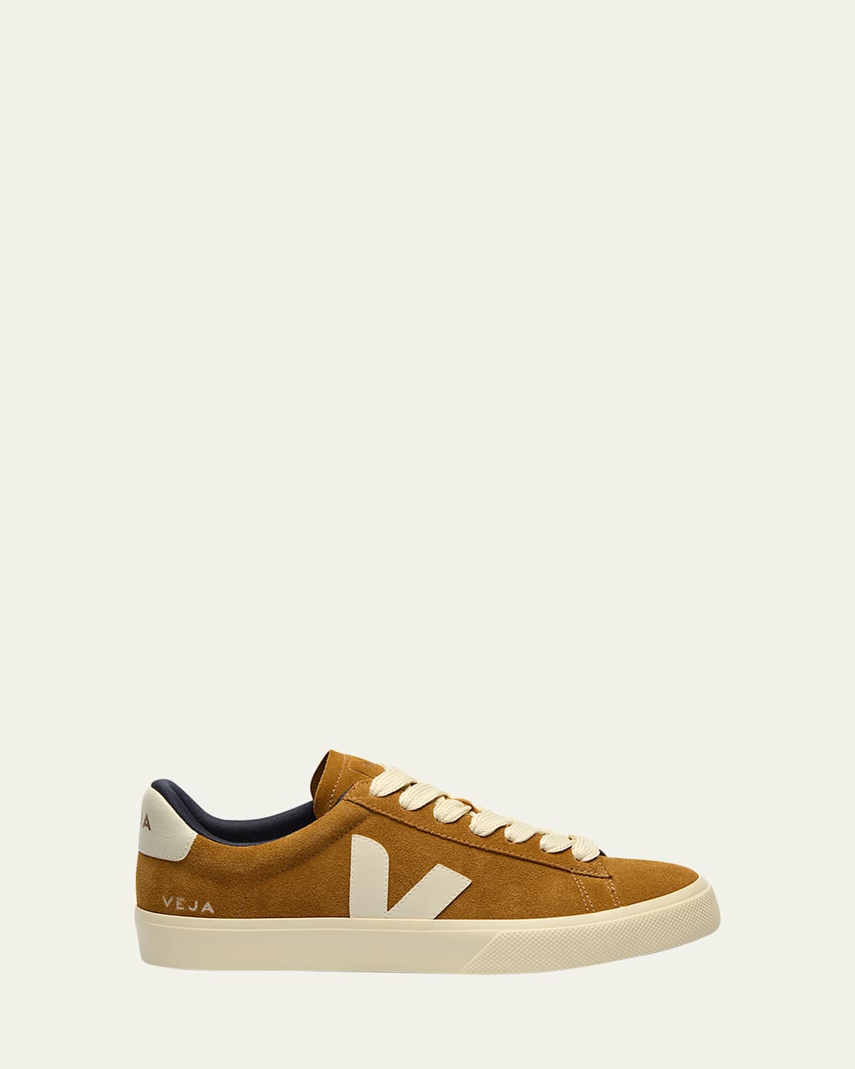 Veja Bold Suede Sneakers With Contrast Heel Tab In Brown