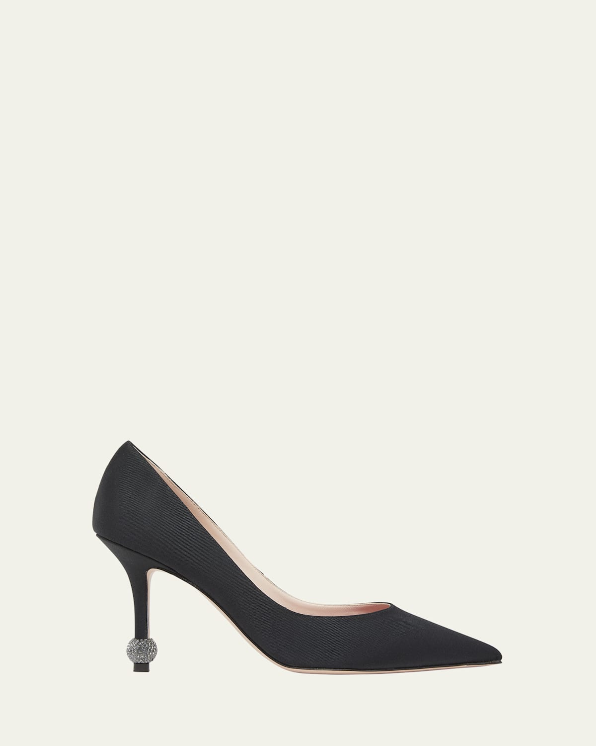 Roger Vivier Marlene Strass-heel Stiletto Pumps In Black