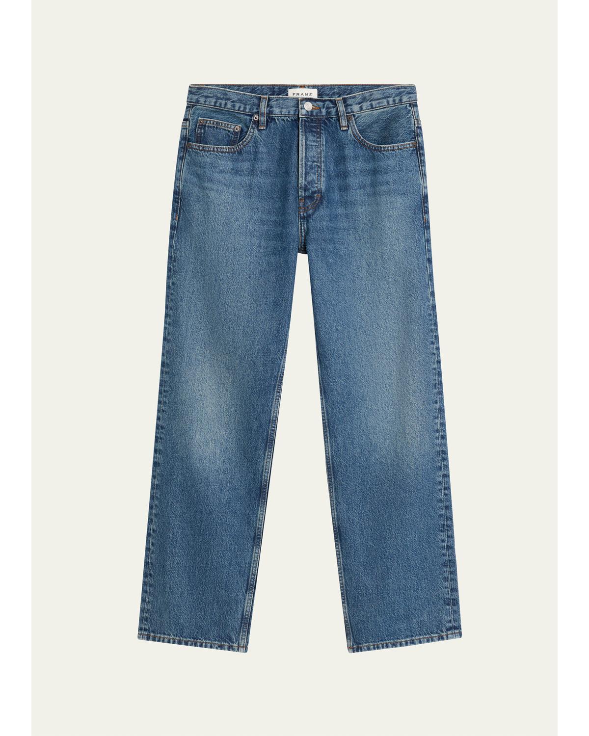 Men'S Relaxed Light Wash Jeans