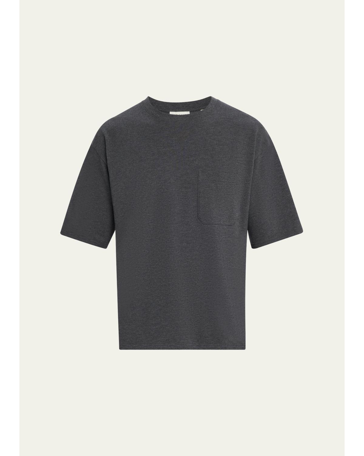 Men'S Pique Relaxed-Fit Pocket T-Shirt