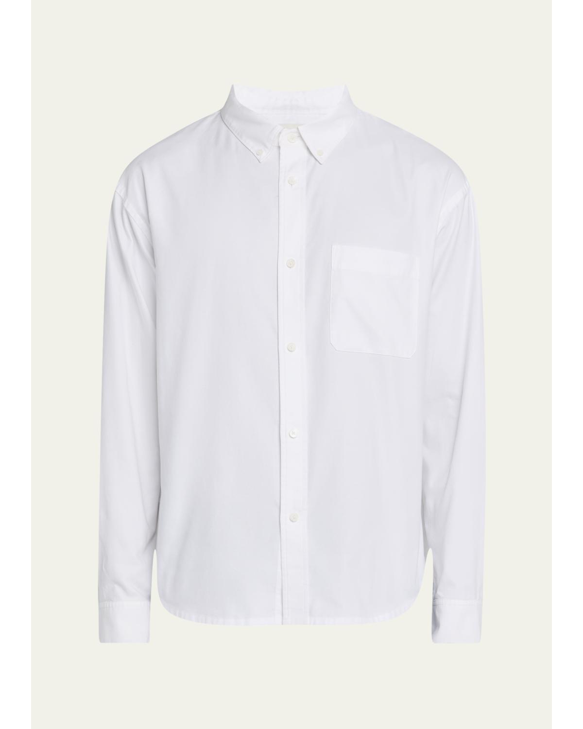 Men'S Button-Collar Cotton Oxford Sport Shirt