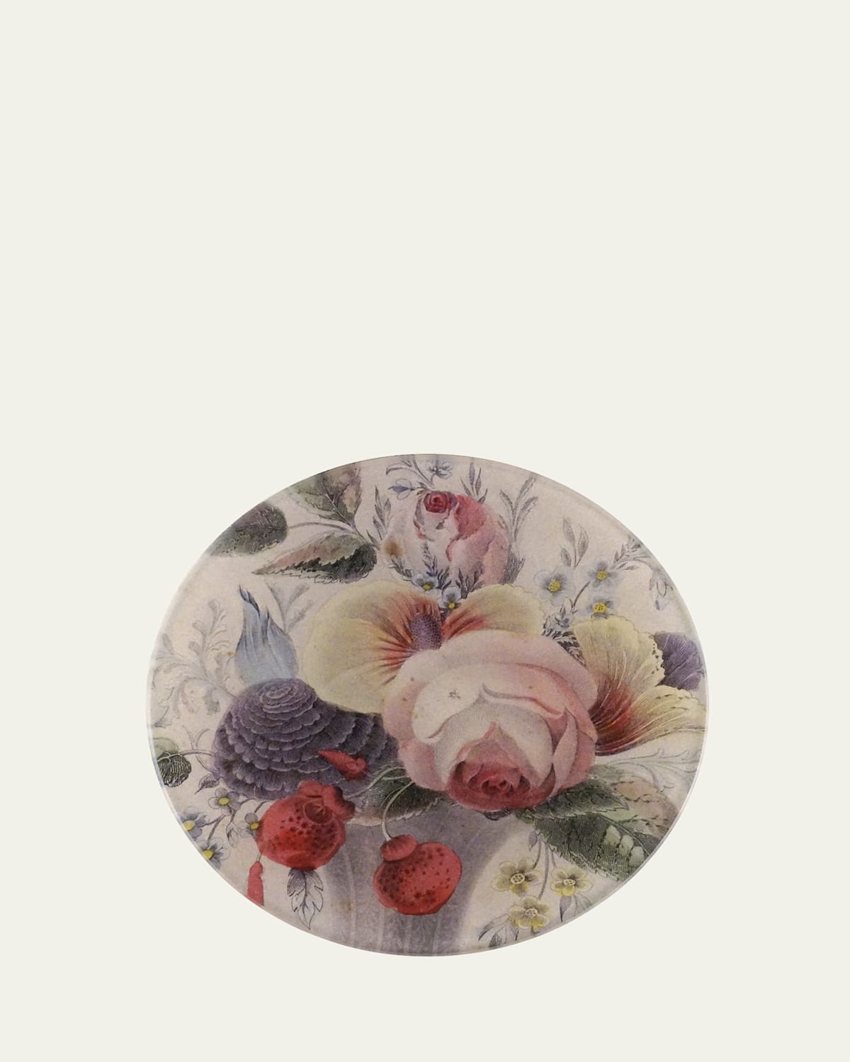 John Derian Rose Bouquet with Ant Decorative Plate