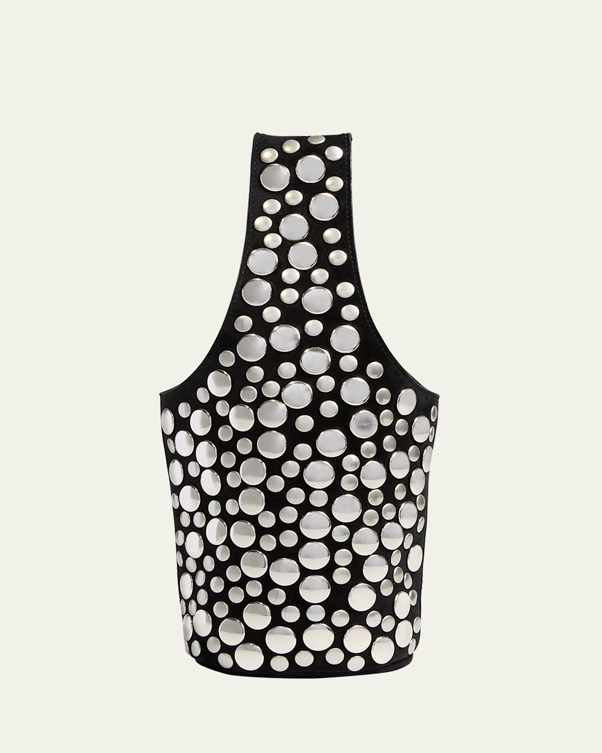 Khaite Livia Studded Suede Top-handle Bag
