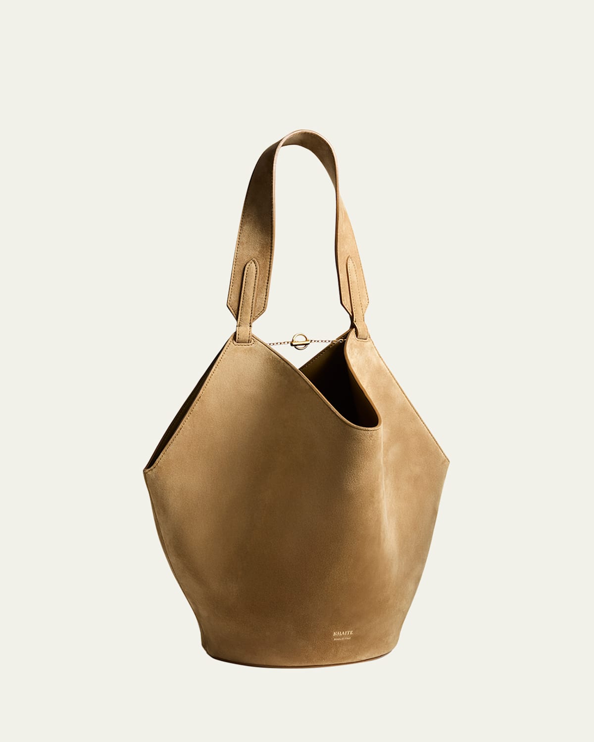 Khaite Lotus Small Suede Tote Bag