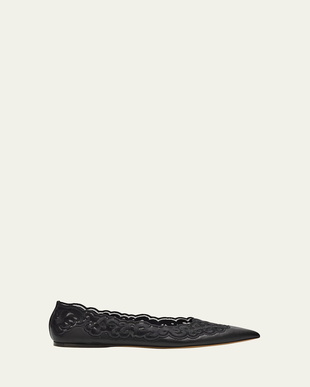 Ziva Leather Ballerina Flats
