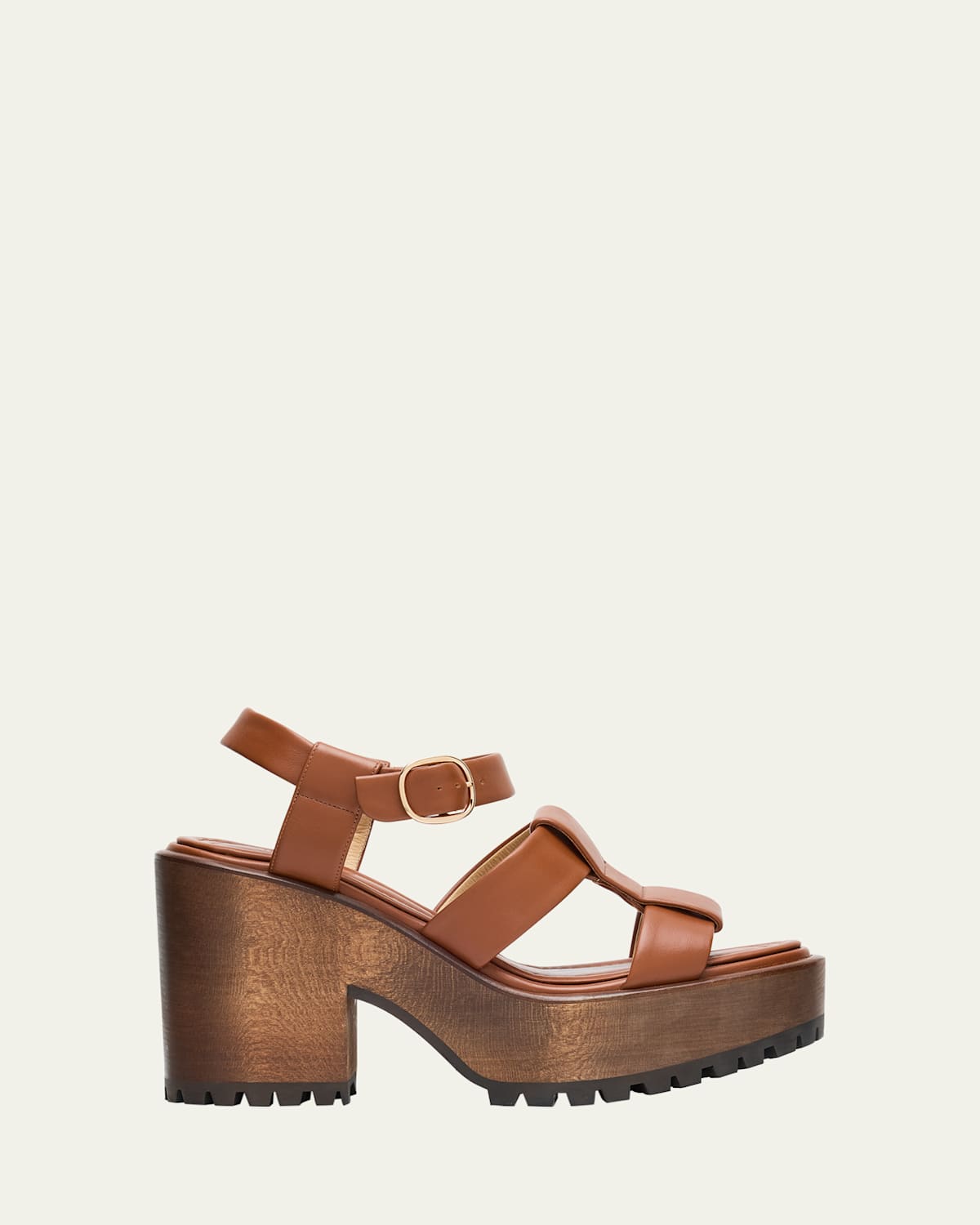 Gabriela Hearst Hera Leather Platform Block-heel Sandals