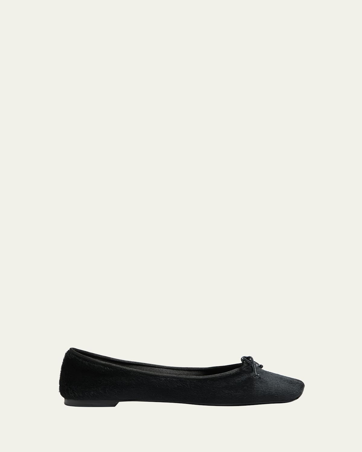 Khaite Charlotte Pony Hair Ballerina Flats