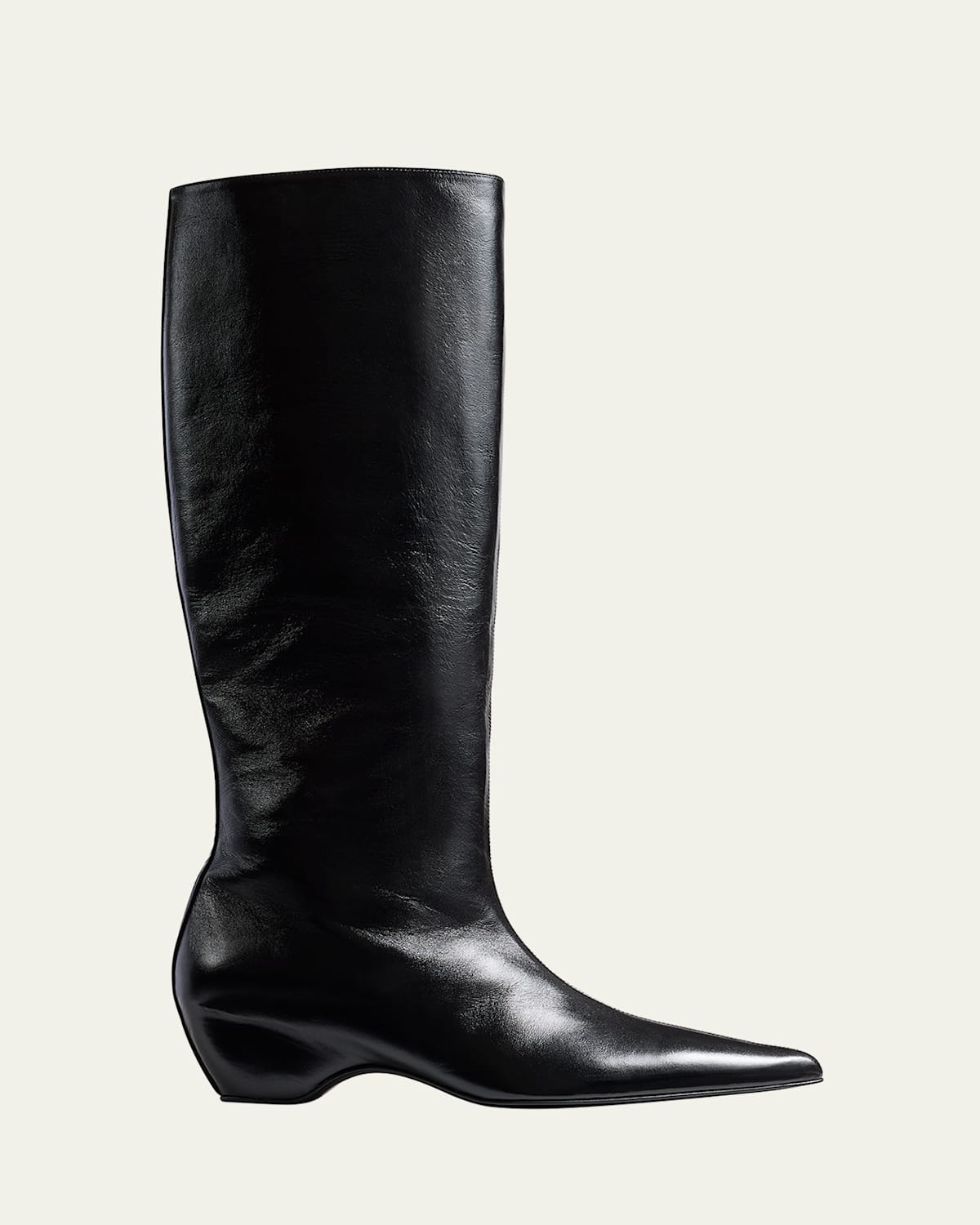 Khaite Sybil Leather Knee Boots