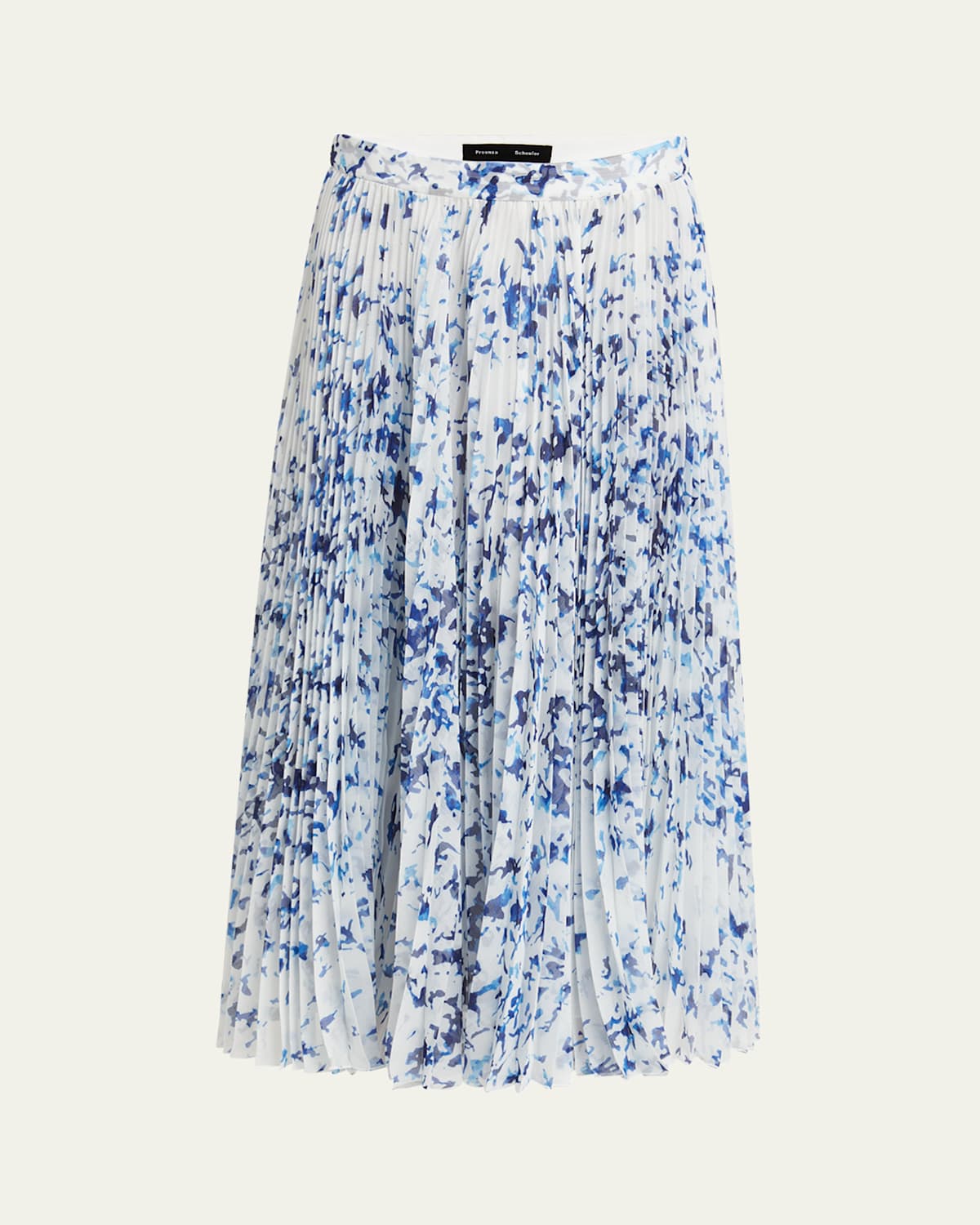 PROENZA SCHOULER CECILY PRINTED CRINKLE CHIFFON SKIRT 