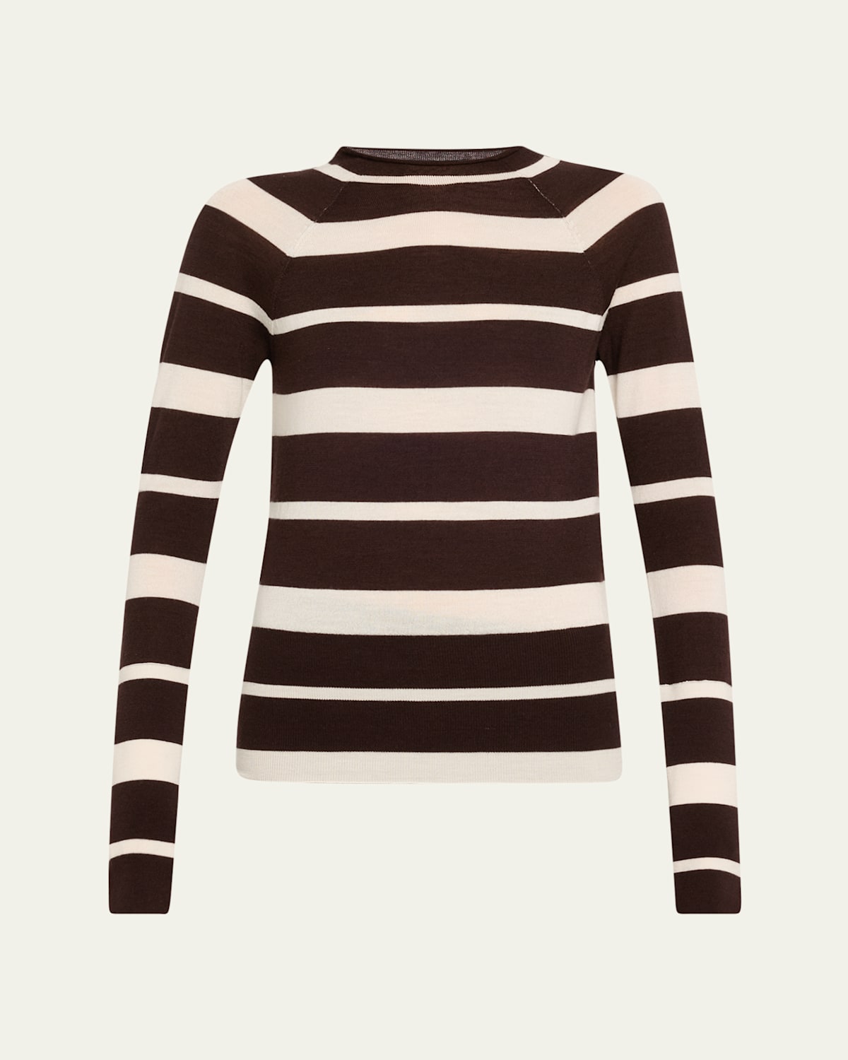 Proenza Schouler Gia Stripe Superfine Merino Wool Top In Multi