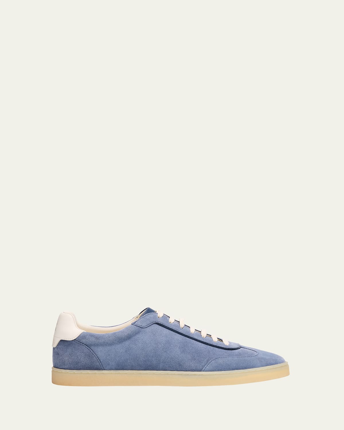 Men's Suede T-Toe Low-Top Sneakers