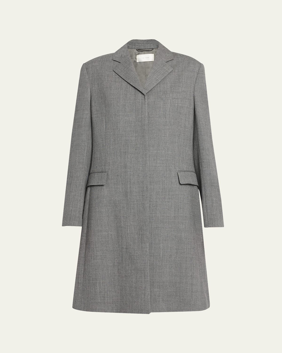 The Row Kamila Tailored Coat In Gray