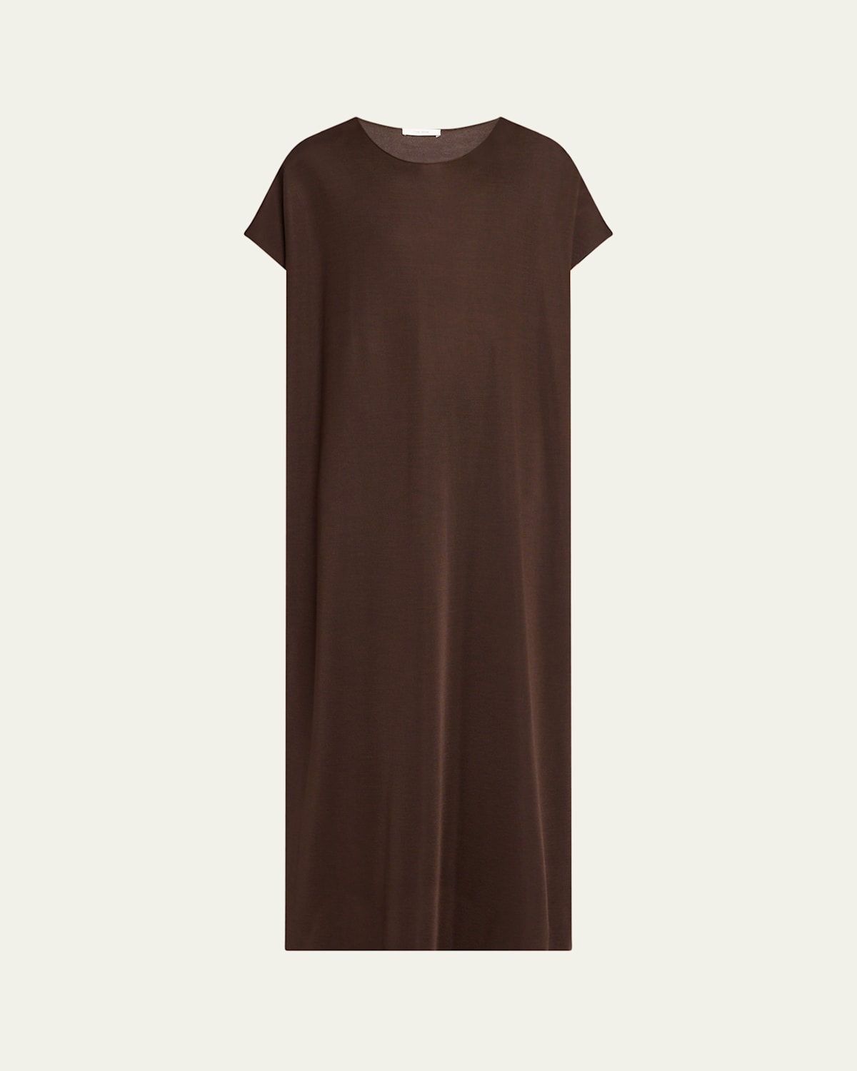 The Row Kaori Fluid Column Dress In Brown