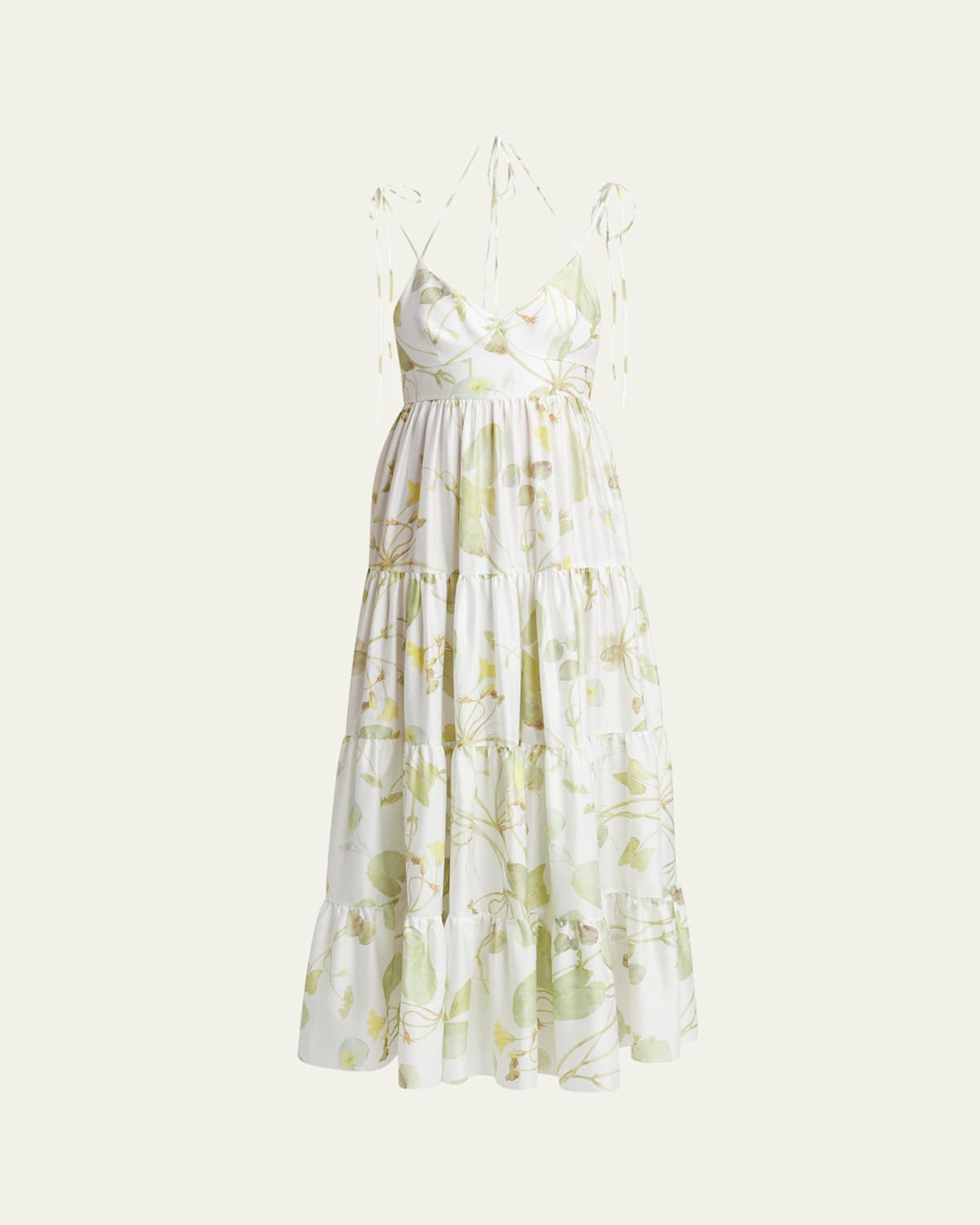 Strappy Fit-&-Flare Maxi Dress