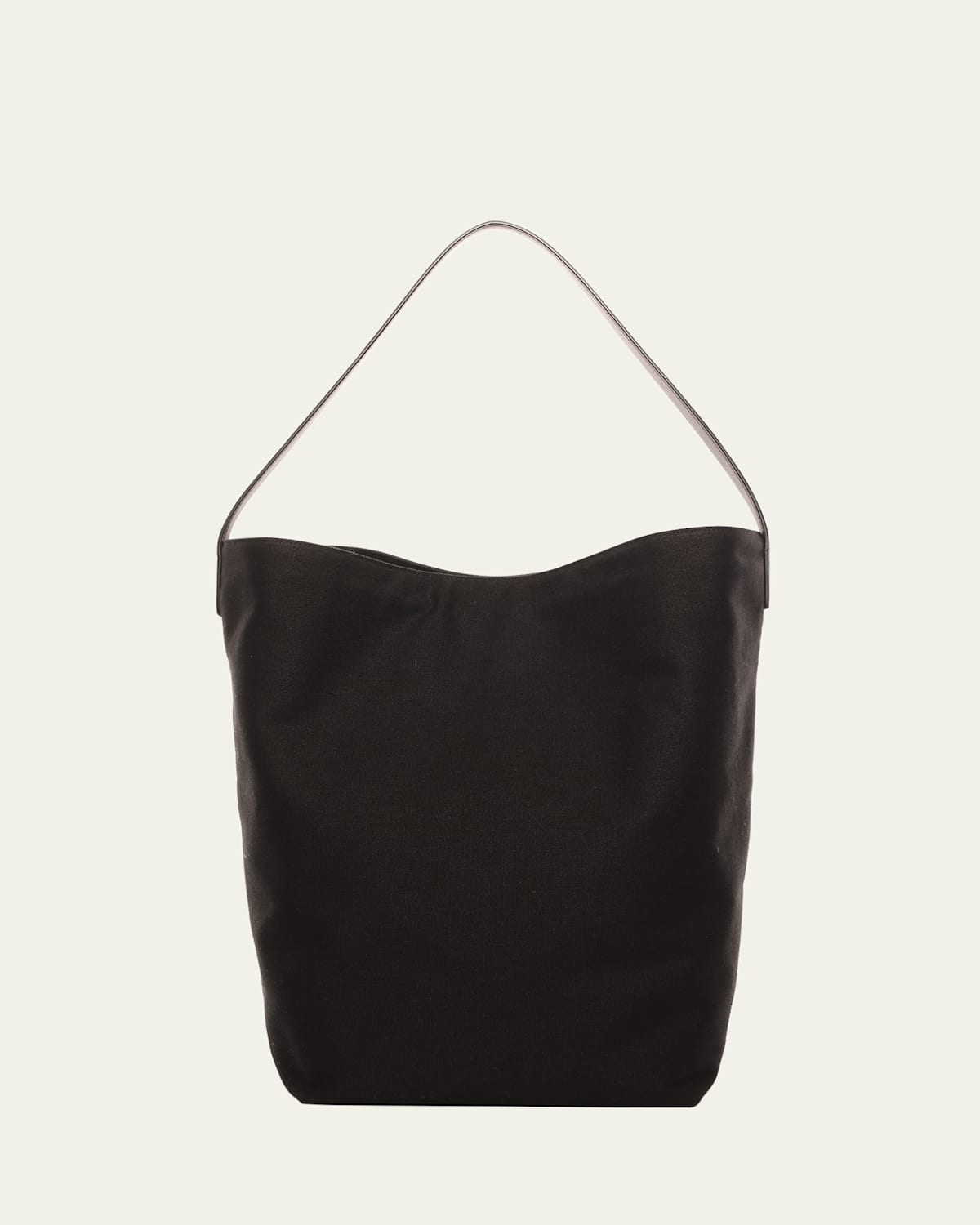 The Row N/s Park Tote Bag In Textured Canvas In Black