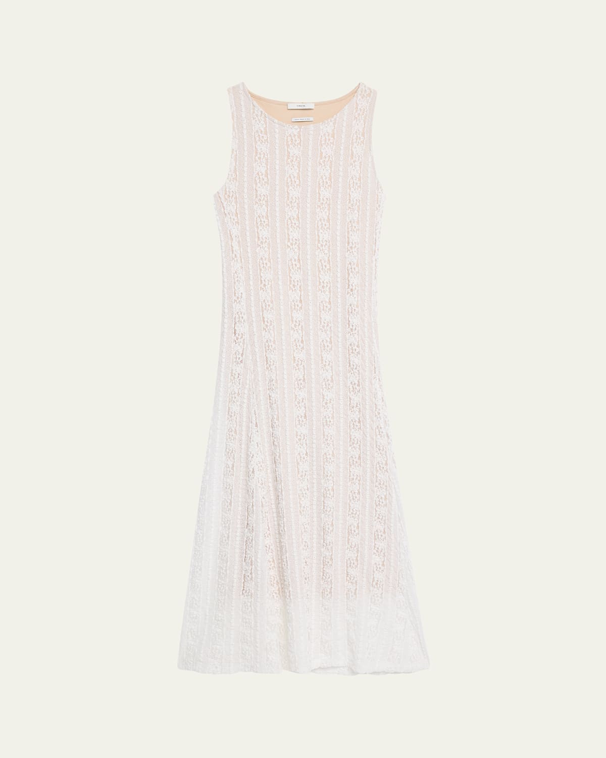 Vince High-neck Tank Dress In Neutral