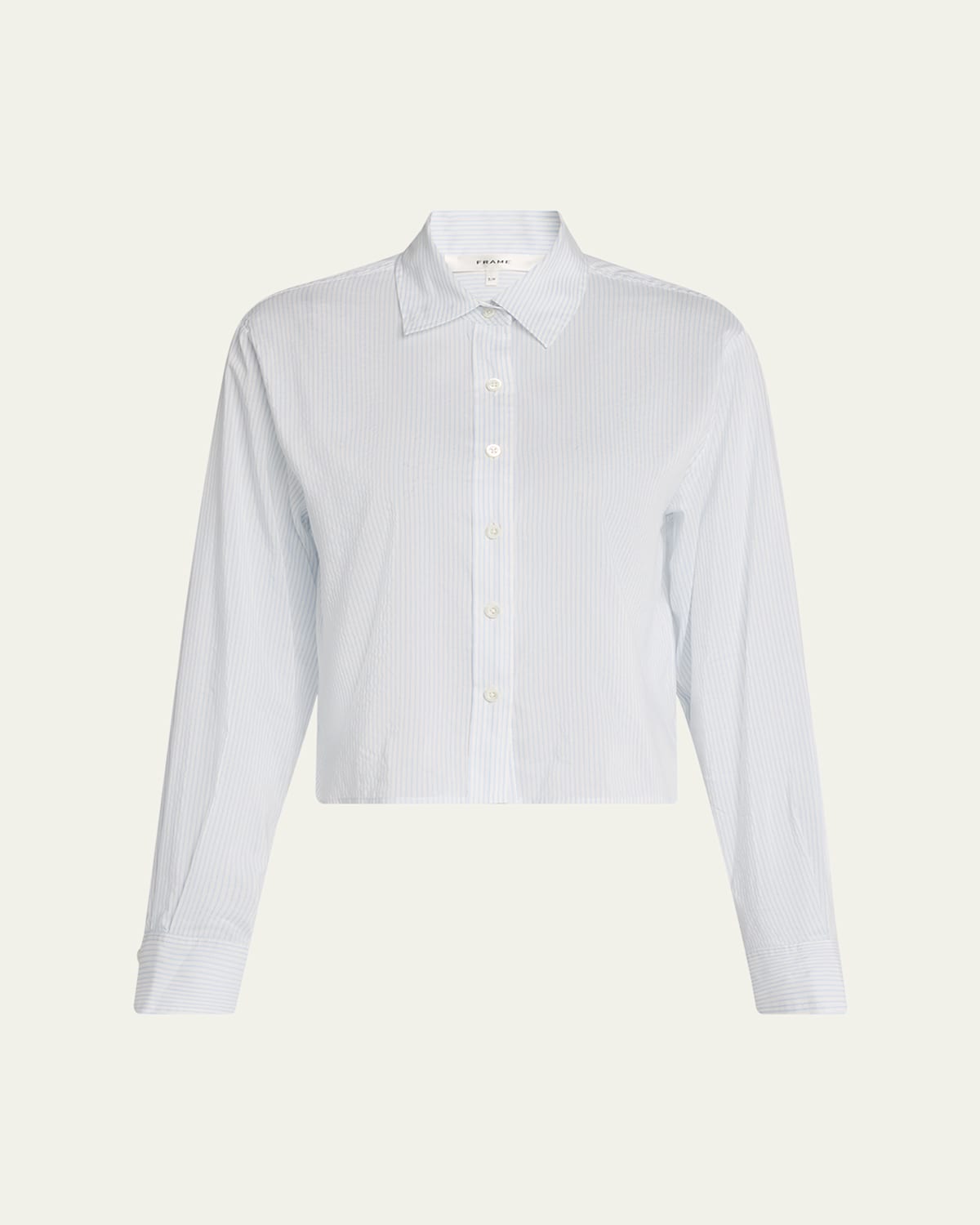 Frame The Curved Hem Shirt In White