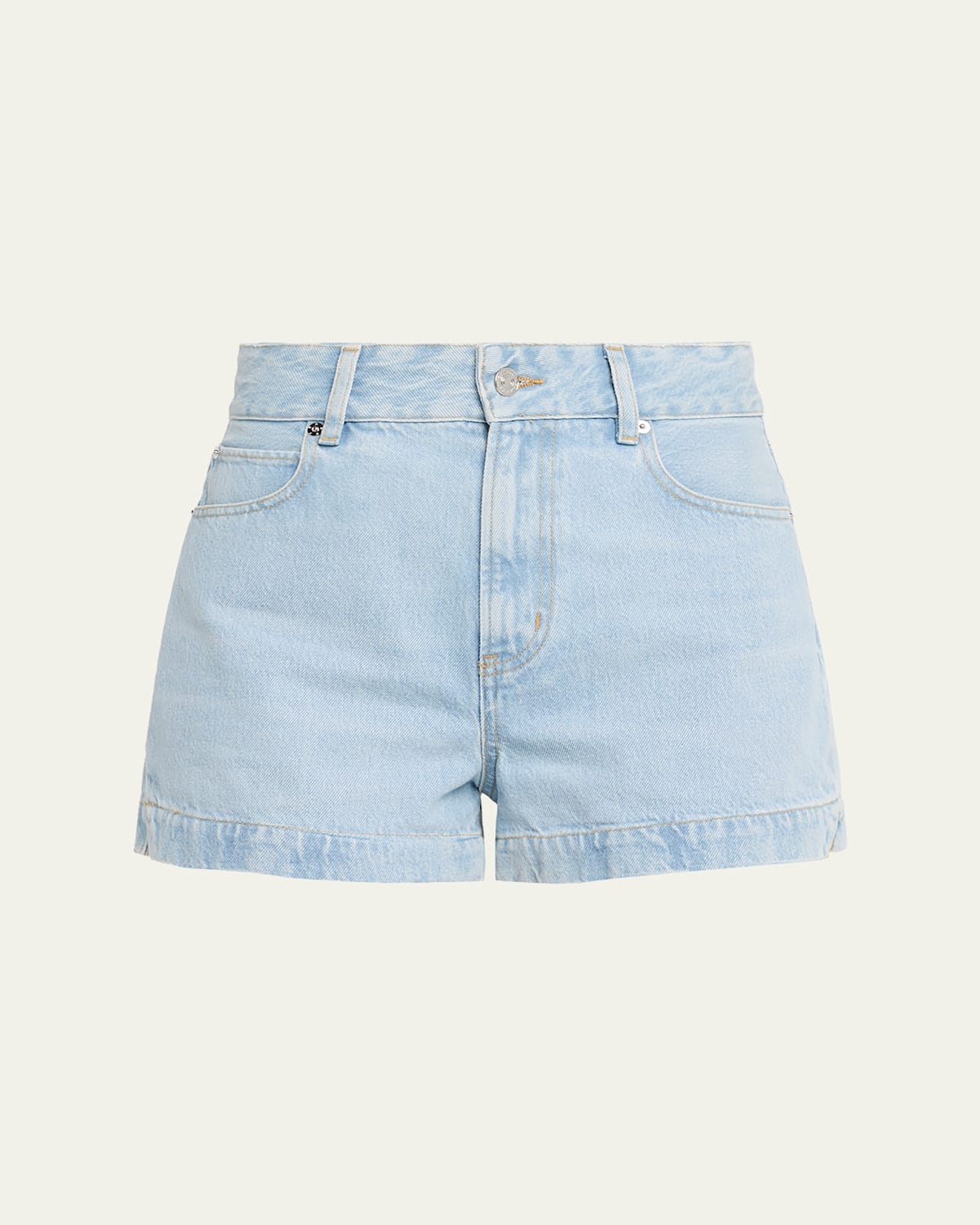 Frame The Charm Denim Shorts In Blue