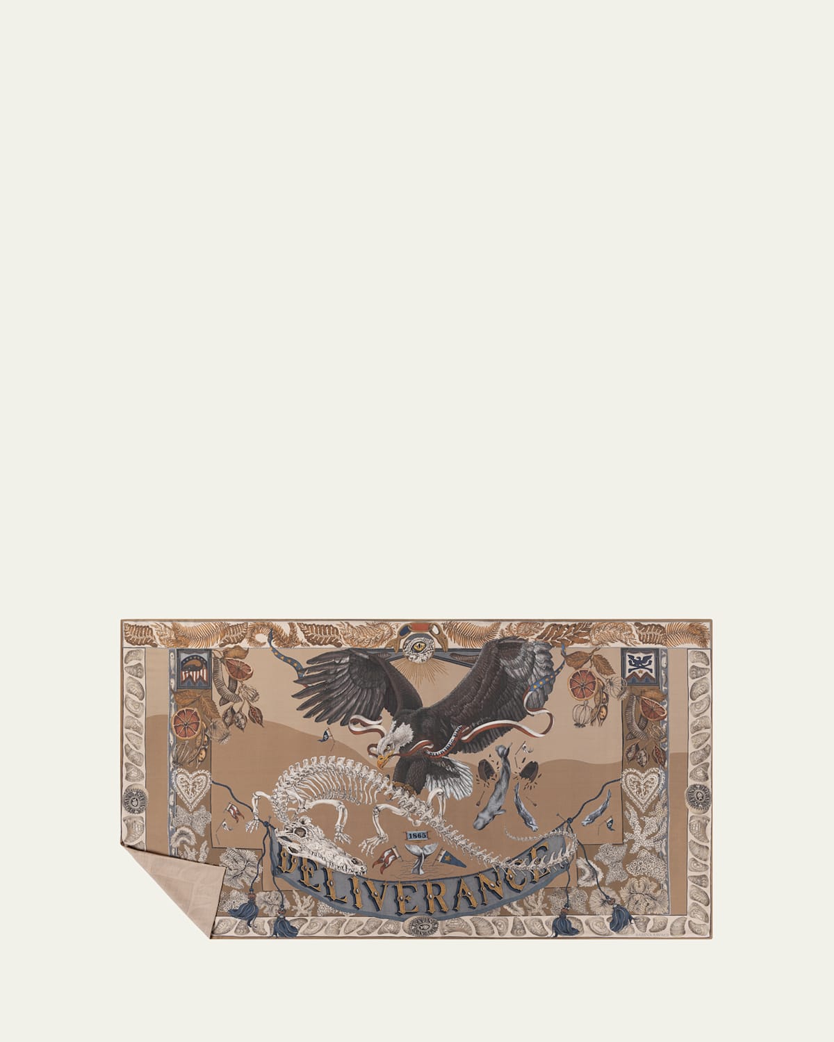 Sabina Savage The Scrimshaw Skeleton Cashmere Stole