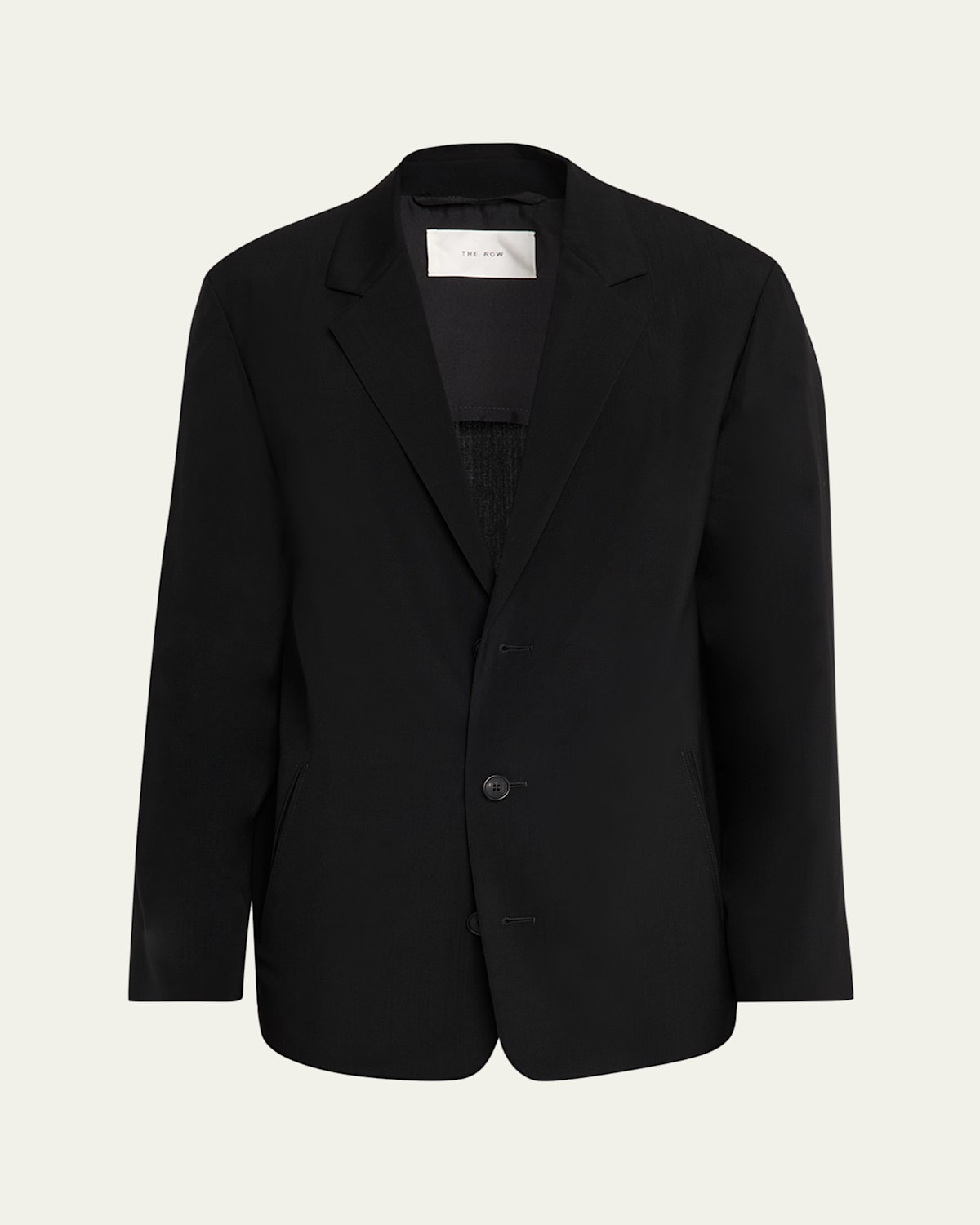 The Row Albert Three-button Notch-lapel Jacket In Black