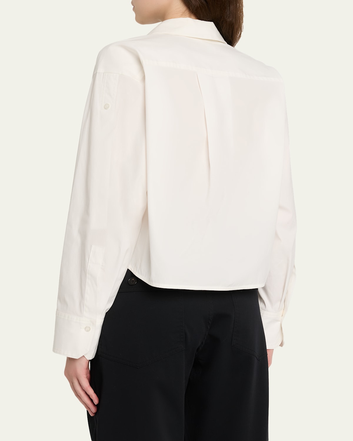 Maude Cropped Button-Front Top