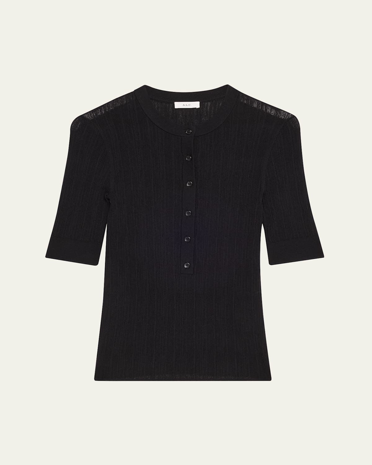 A.l.c Fisher Fine Merino Top In Black