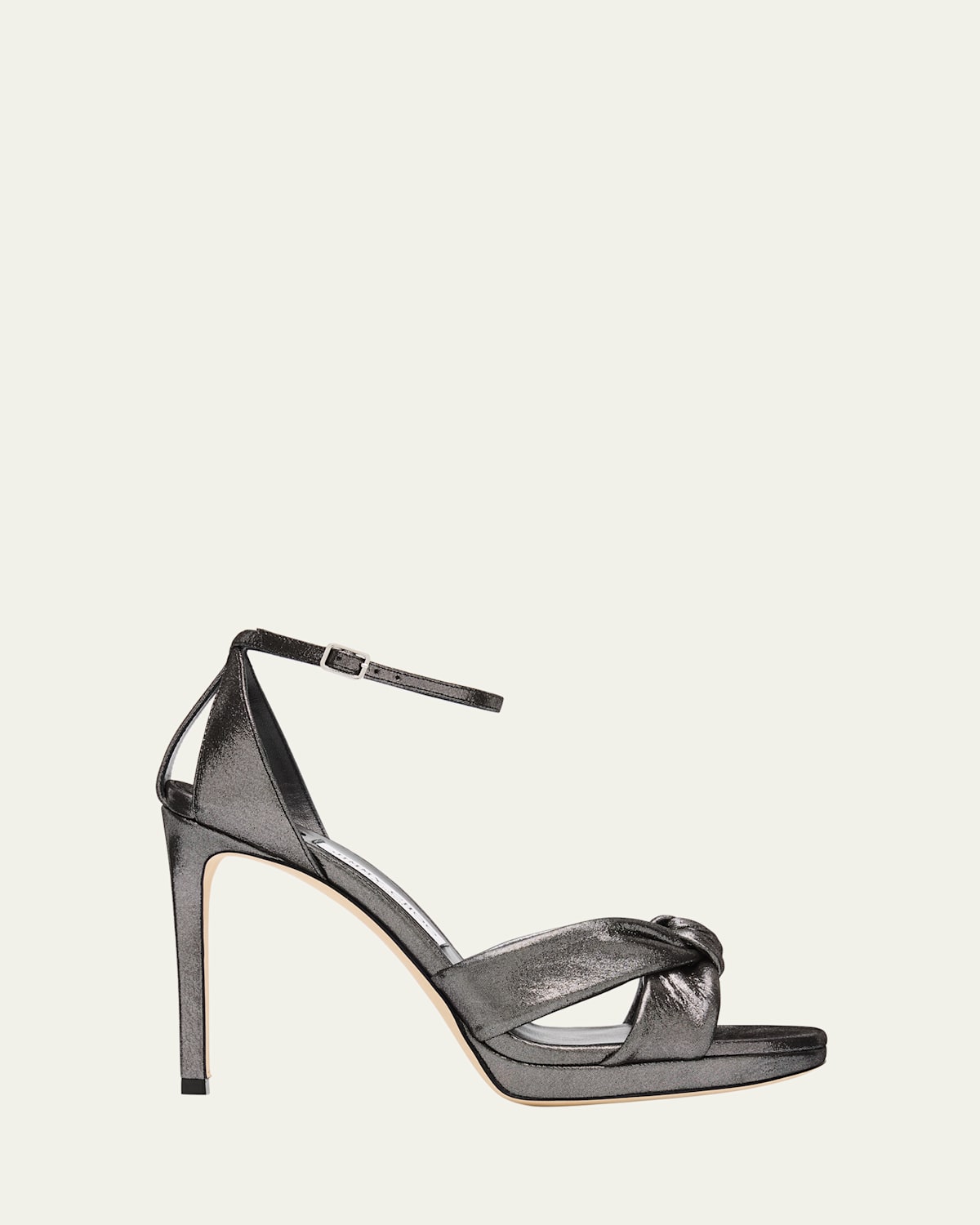 Jimmy Choo Rosie 100 Shimmer Suede Sandals