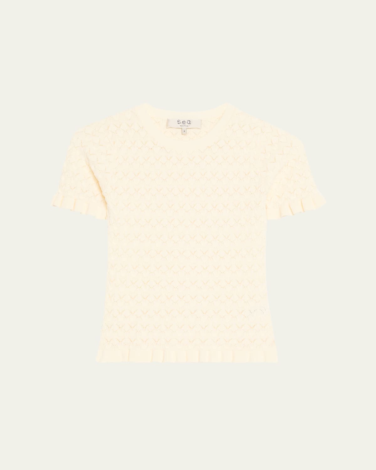 Rue Fine Knit Short-Sleeve Top