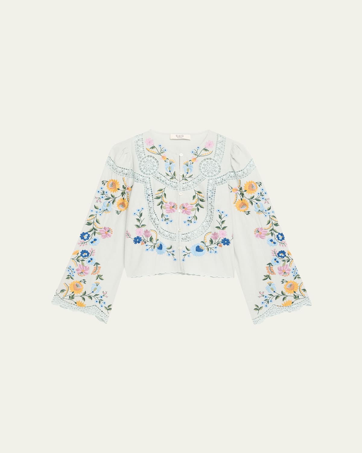 Celia Floral Embroidered Blouse
